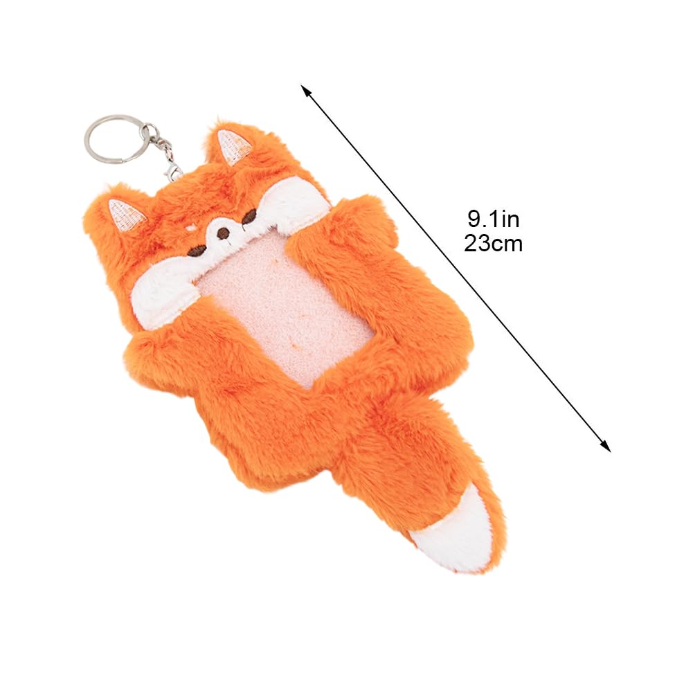 Amazon.co.jp: トレカケース ぬいぐるみ キツネ フォトカード ホルダー